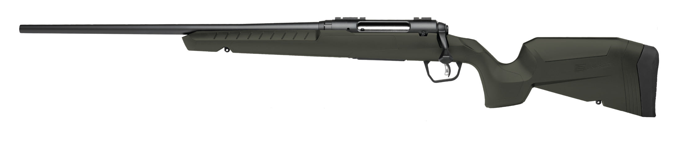 Savage Arms 32074 Axis 2 6.5 Creedmoor 4+1 22" Matte Black Sporter Barrel, Matte Black Drilled & Tapped Steel Receiver, Fixed Green Synthetic Stock, Left Hand