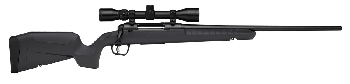 Savage Arms 32175 Axis 2 XP Combo Full Size 7mm-08 Rem 4+1 22" Black Sporter Barrel, Black Carbon Steel Receiver Drilled & Tapped, Gray Fixed Synthetic Stock, Weaver 3-9x40mm Scope, Right Hand