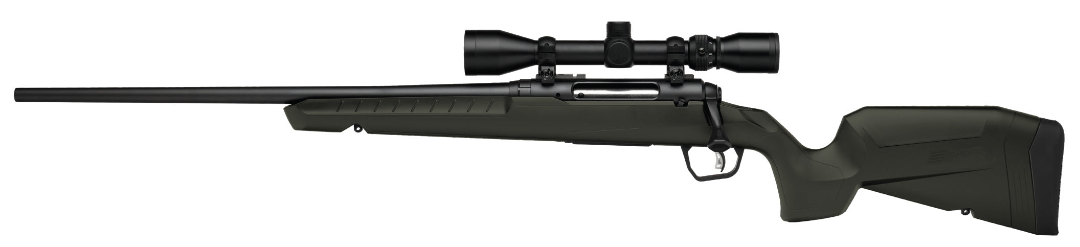 Savage Arms 32192 Axis 2 XP Combo 30-06 Springfield 4+1 22" Black Sporter Barrel, Black Drilled & Tapped Steel Receiver, Fixed OD Green Synthetic Stock, Left Hand, Boresighted 3-9x40mm