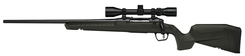 Savage Arms 32182 Axis 2 XP Combo Full Size 223 Rem 4+1 22" Black Sporter Barrel, Black Carbon Steel Receiver Drilled & Tapped, OD Green Fixed Synthetic Stock, Weaver 3-9x40mm Scope, Left Hand