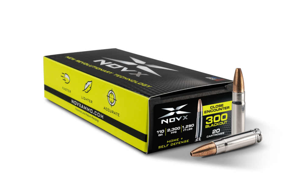 NovX .300 AAC Blackout Close Encounter 110gr CSHP Ammo