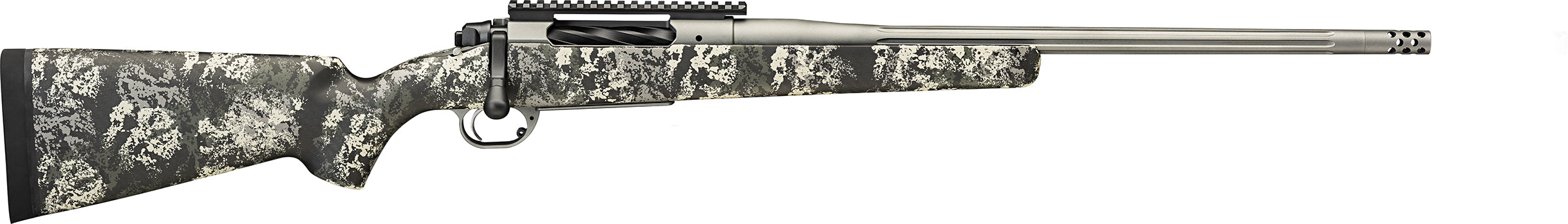Springfield Armory BAB920308Y 2020 Boundary 308 20" Rogue Camo Fluted Barrel Tactical Gray Cerakote Model 2020 Stainless Steel Receiver Carbon Fiber w/ M-LOK