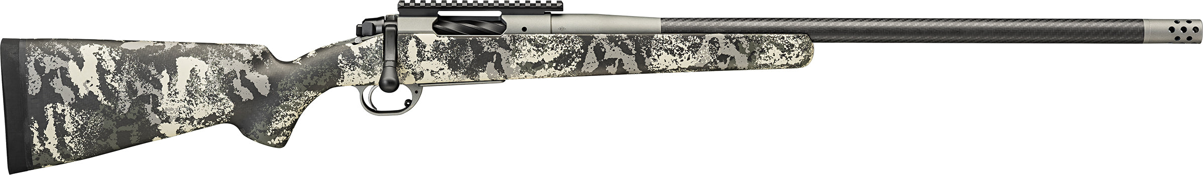 Springfield Armory BAB92465PRCCFY 2020 Boundary 6.5 PRC 3rd 24" Tactical Gray Cerakote Model 2020 Stainless Steel Receiver Rogue Camo Carbon Fiber Stock