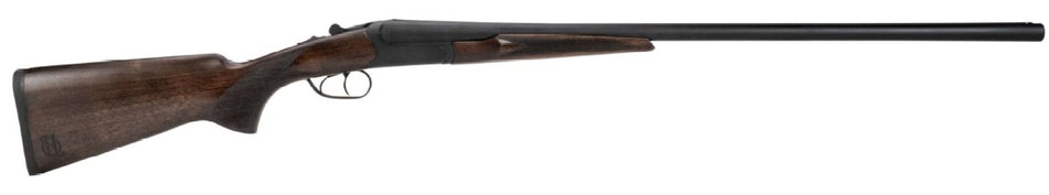 Heritage Mfg BL41028BK Badlander Full Size 410 Bore Break Open 3" 2rd 28" Black Chrome Side By Side Barrel, Black Chrome Receiver, Fixed Turkish Walnut Stock