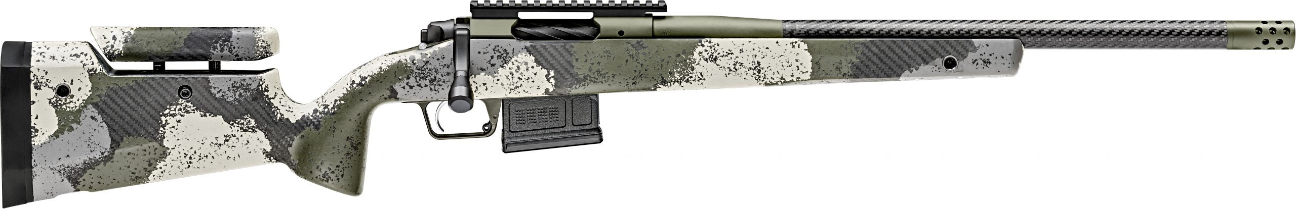 Springfield Armory BAW920308CFGA 2020 WayPoint 308 Win,7.62x51mm NATO 5+1 20" CF Evergreen Camo Hybrid Profile w/Adj Cheek Comb & M-LOK Stock Mil-Spec Green Cerakote Right Hand