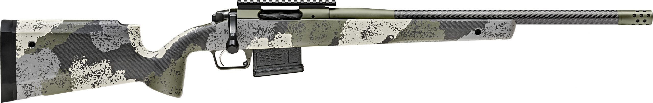 Springfield Armory BAW920308CFG 2020 WayPoint 308 Win,7.62x51mm NATO 5+1 20" CF Evergreen Camo Hybrid Profile w/M-LOK Stock Mil-Spec Green Cerakote Right Hand