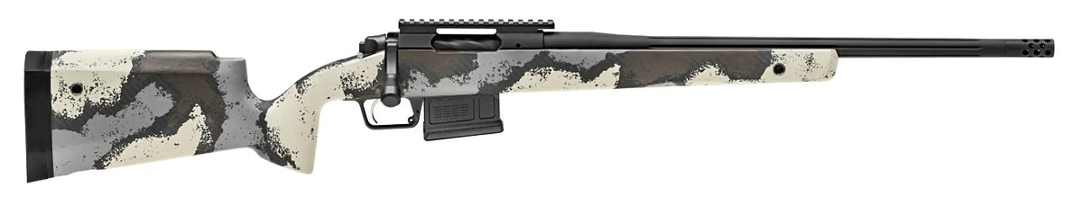 Springfield Armory BAW92265CMD Model 2020 WayPoint 6.5 Creedmoor 5+1 Cap 22" Desert Verde Cerakote Rec/Barrel Ridgeline Camo Carbon Fiber Hybrid Profile with M-LOK Stock Right Hand (Full Size)