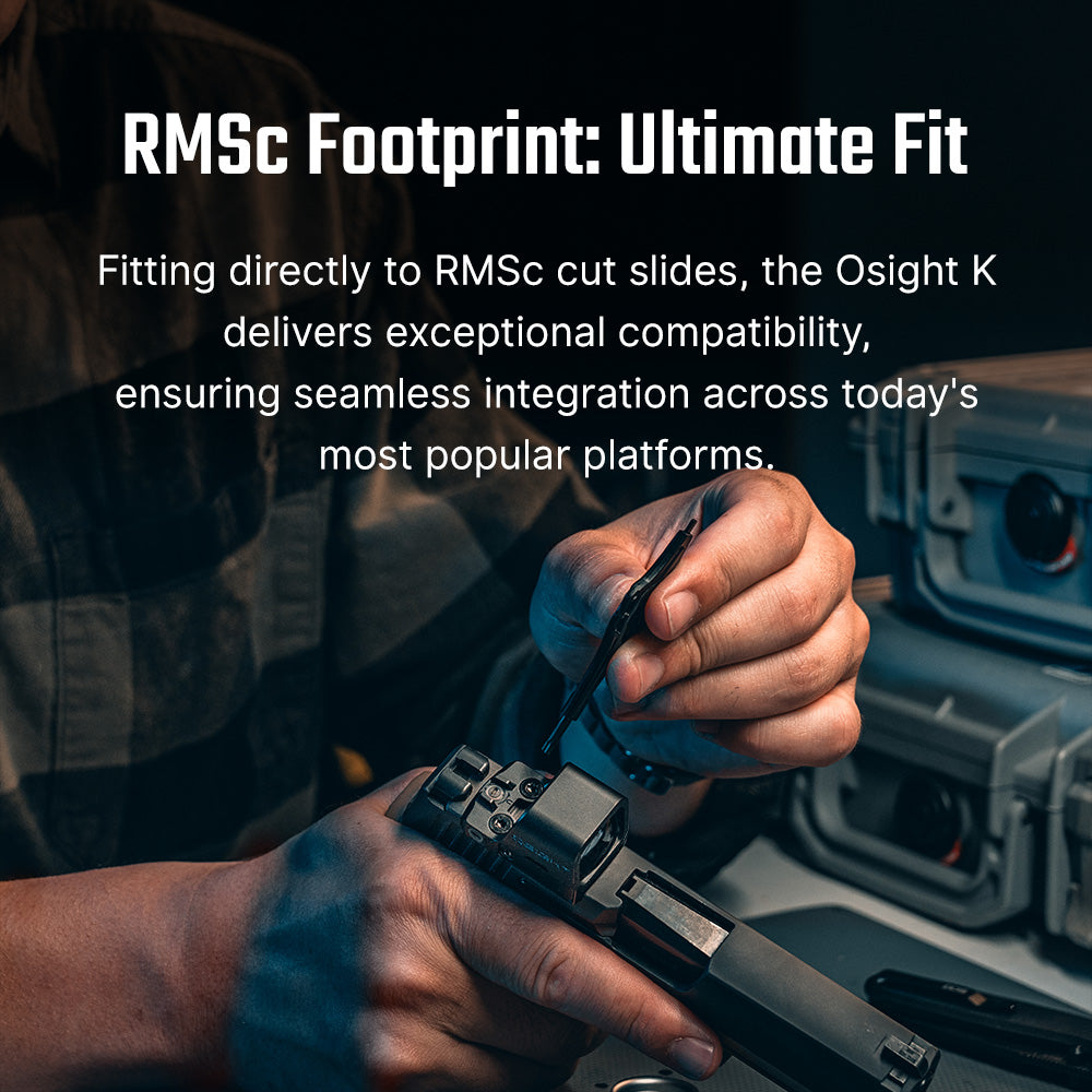 Osight K Compact 6 MOA Red Dot Sight Side-Loading Battery RMSc Footprint