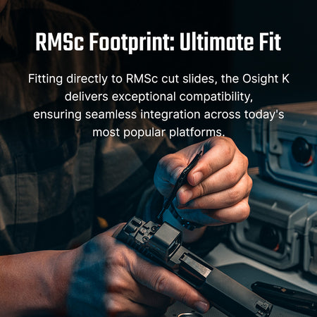 Osight K Compact 6 MOA Red Dot Sight Side-Loading Battery RMSc Footprint
