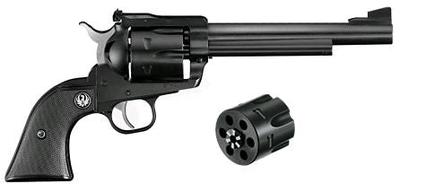 Ruger 0318 Blackhawk Convertible 357 Mag/9mm Luger 6rd 6.50" Blued Alloy Steel Barrel, Cylinder & Frame, Black Checkered Rubber Grip, Transfer Bar Safety, Exposed Hammer