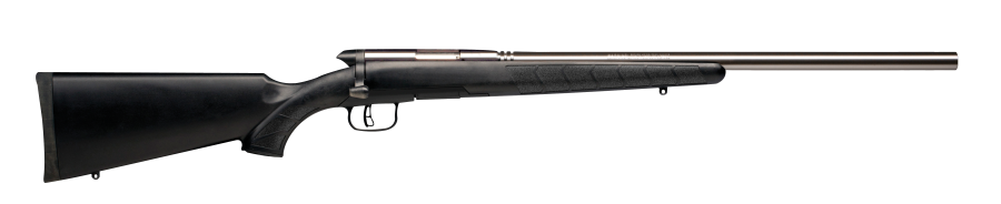 Savage Arms 96915 B.MAG Full Size 17 WSM 8+1 22" Matte Heavy Barrel, Matte Drilled & Tapped Stainless Steel Receiver, Matte Black Fixed Synthetic Stock, Right Hand