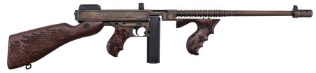 Thompson T150DC6 1927A-1 Bonnie & Clyde .45 Cal 50+1 18" Finned Barrel, Aluminum Receiver Fixed Stock