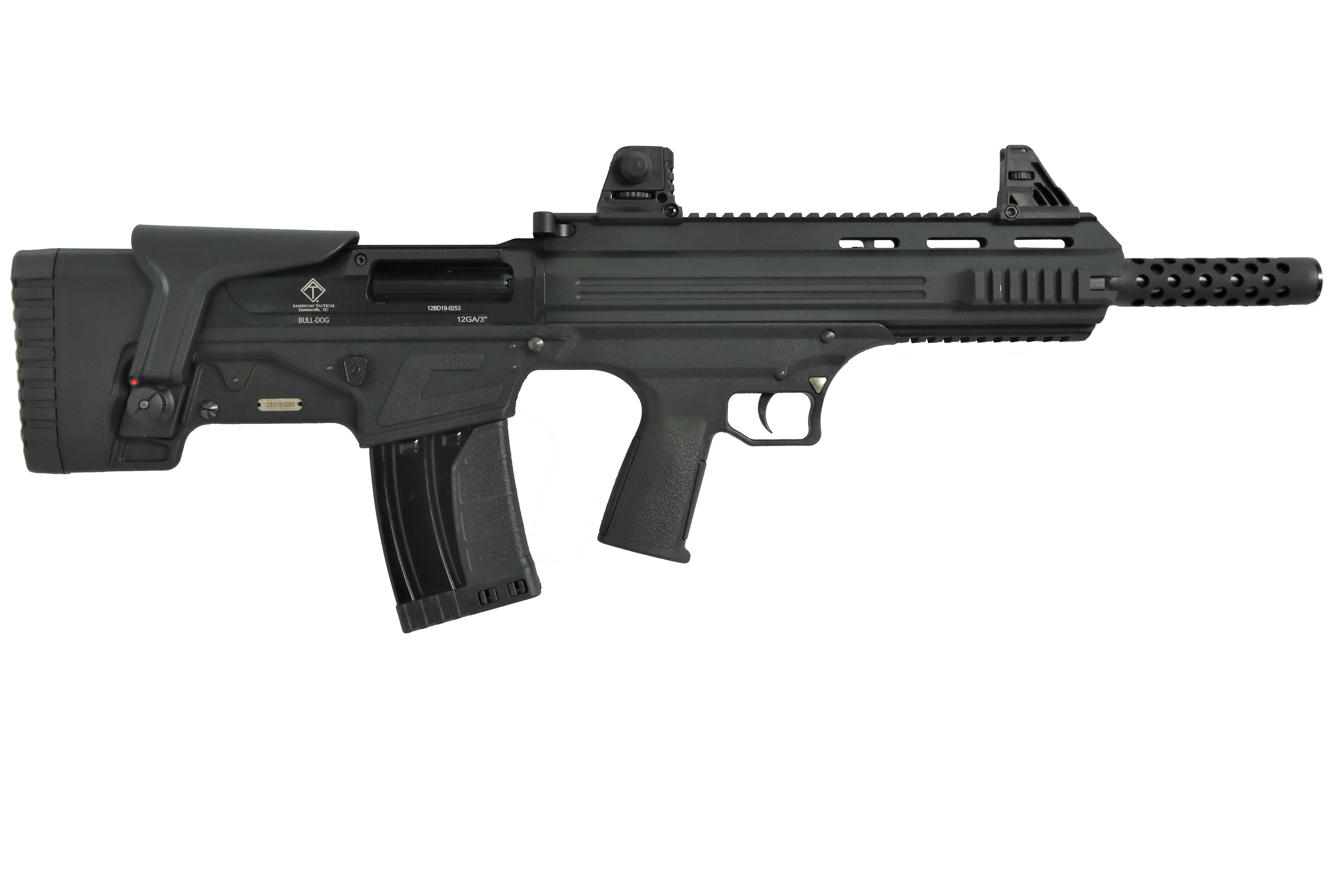 ATI ATIG410BDB Bulldog 410 Gauge 3" 16" 5+1 Black Steel Barrel, Black Aluminum Receiver, Picatinny Rail, Black Fixed Bullpup Stoc & Grip