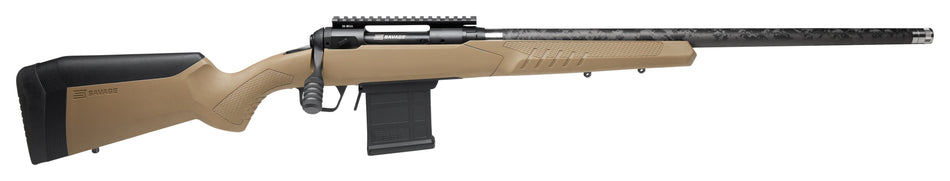 Savage Arms 57941 110 Carbon Tactical 308 Win 10+1 22" Carbon Fiber Wrapped Barrel, Matte Black Metal, Flat Dark Earth Fixed AccuStock with AccuFit
