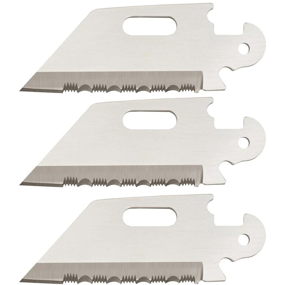 Cold Steel Click-N-Cut Replacement Blade 3/pk - 2-1/2" Reverse Tanto Serrated