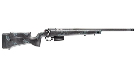 Bergara Rifles B14S752CF B-14 Crest 6.5 Creedmoor 5+1 20" Sniper Gray Cerakote #5 Contour Threaded Barrel, Sniper Gray Cerakote Steel Receiver, Black & Gray Sponge Fixed Carbon Fiber Stock