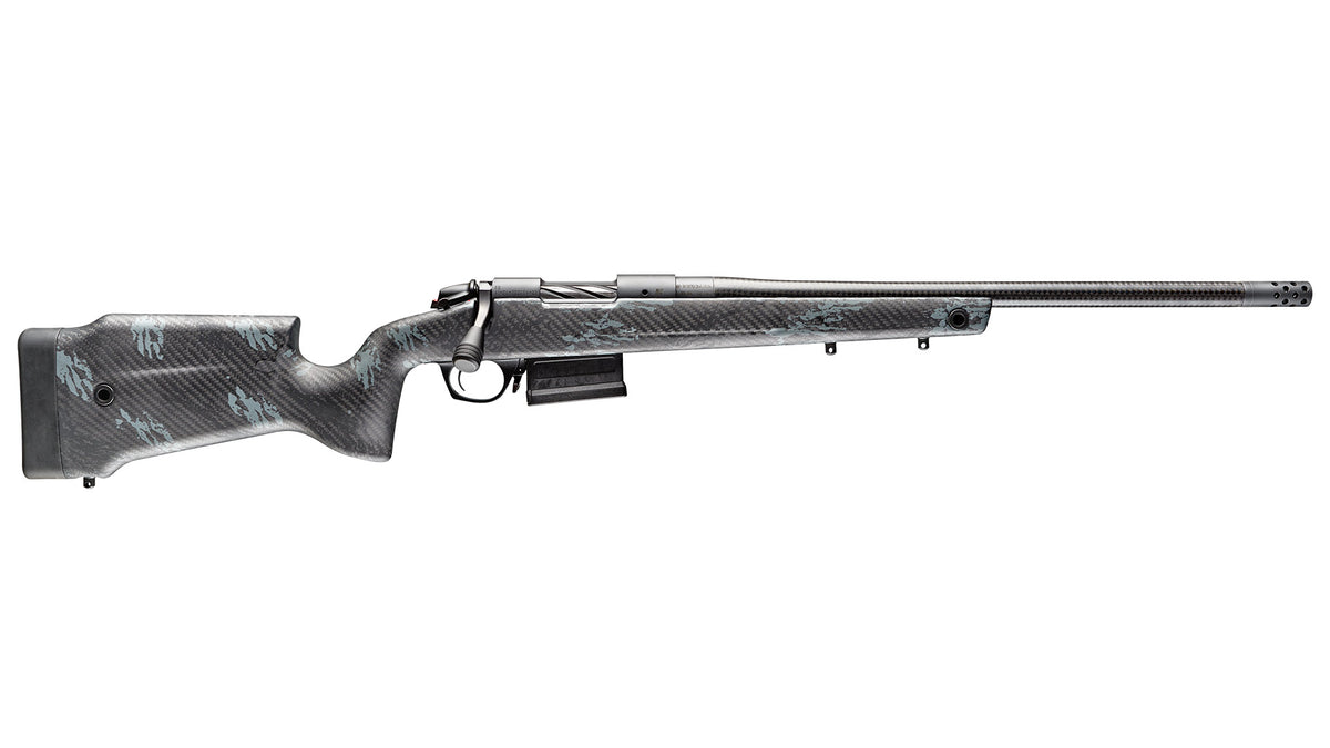 Bergara Rifles B14S754CF B-14 Crest 22-250 Rem 5+1 20" Sniper Gray Cerakote Fluted Barrel, Steel Receiver, Fixed Carbon Fiber Black & Gray Sponge Stock