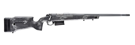 Bergara Rifles B14S752 B-14 Crest 6.5 Creedmoor 3+1 20" Fluted/Threaded, Sniper Gray Cerakote Barrel/Rec, Monte Carlo Carbon Fiber Stock with Black & Gray Splatter, Omni Muzzle Brake