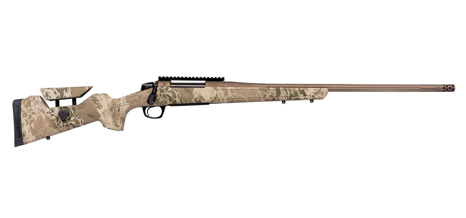CVA CR3951 Cascade Long Range Hunter Full Size 6.5 Creedmoor 22" Smoked Bronze Cerakote Steel Threaded Barrel, Realtree Hillside Synthetic Stock
