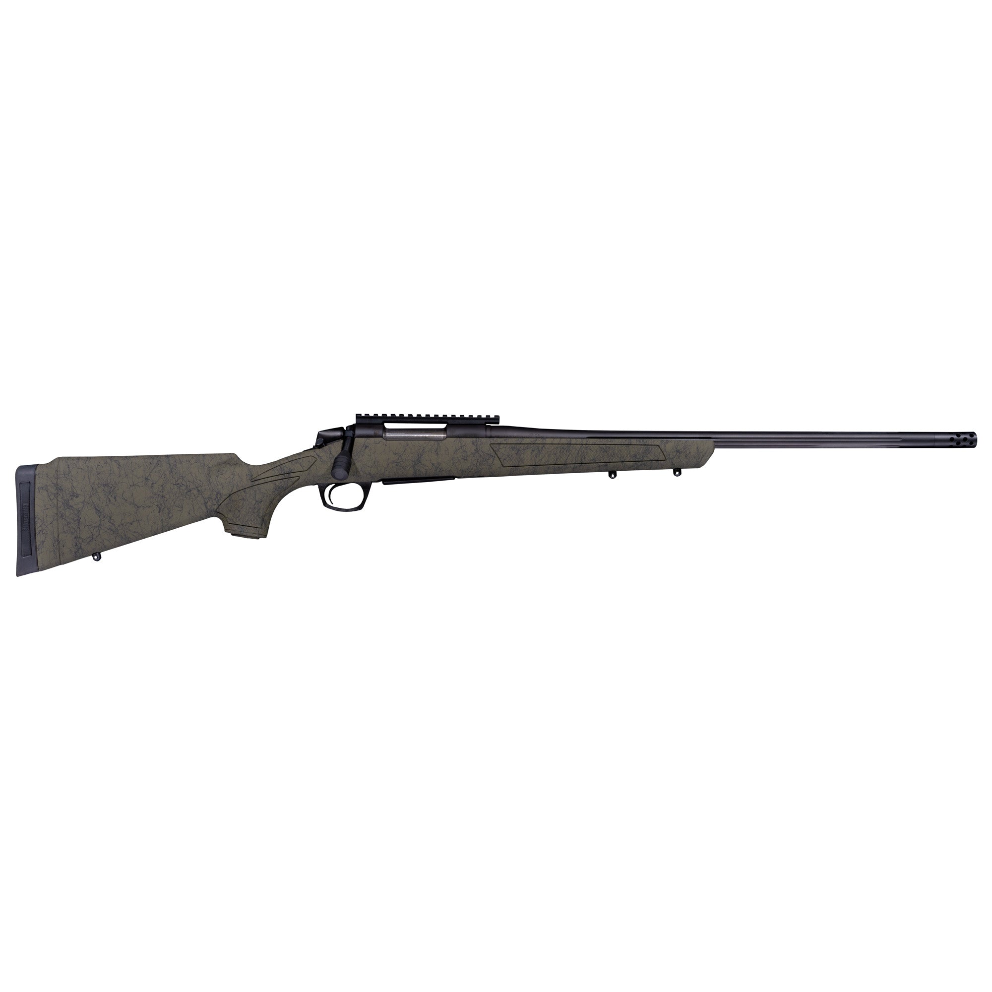 CVA CR3981G Cascade XT 6.5 Creedmoor 4+1 22" Graphite Black Cerakote Fluted Steel Threaded Barrel & Receiver w/Picatinny Rail, OD Green w/Black Webbing Adjustable Synthetic Stock, Right Hand