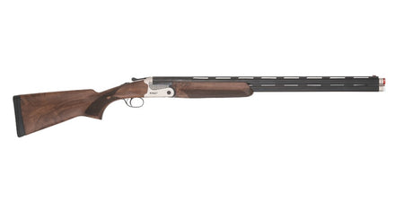 TriStar 33170 Cypher X 12 Gauge Break Open 3" 2rd 28" Blued Over/Under Vent Rib Barrel, Stainless Aluminum Receiver, Fixed Turkish Walnut Stock