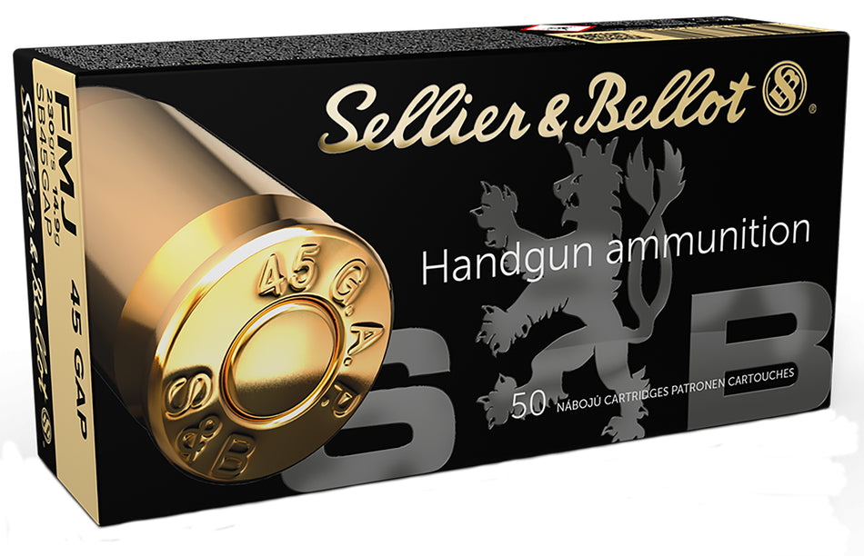 Sellier & Bellot (S&B) .45 GAP SB45GAP Full Metal Jacket FMJ 230 Grain