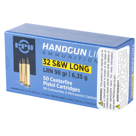 Prvi Partizan Pistol 32 S&W Long 98 Grain Lead Round Nose 50 Round Box PPH32SW