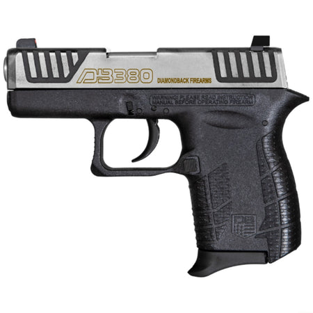 Diamondback DB0100E032 DB380 Gen4 Micro-Compact Frame 380 ACP 6+1, 2.80" Stainless Steel Barrel, Serrated Stainless Steel Slide, Mint Polymer Frame w/Beavertail & Grip