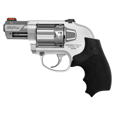 Diamondback DB0800D711 SDR 38 Special +P 6 Shot 2" Glass Bead Stainless Steel Barrel & Cylinder, Glass Bead Aluminum Frame, Black Hogue Rubber Grip, Concealed Hammer