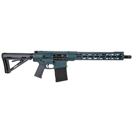 Diamondback DB1018C251 DB10 308 Win 16" 20+1, Jesse James Civil Defense Blue Rec/15" M-Lok Handguard, OEM Carbon Lower, Magpul Carbine Stock & K Grip, A2 Flash Hider