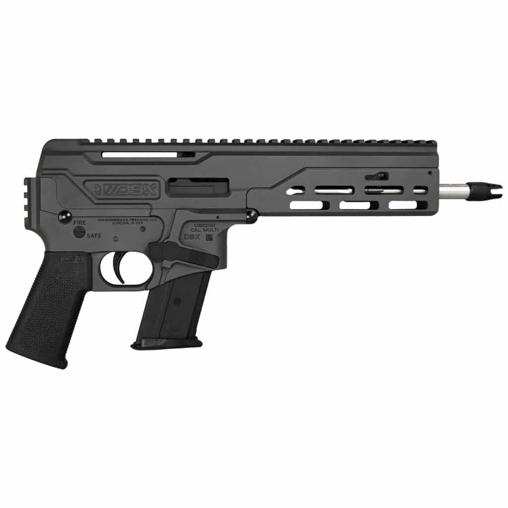 Diamondback DB1614L051 DBX57 CF 5.7x28mm 8" 20+1 Dark Grey Stainless Steel Black Magpul MOE K Grip
