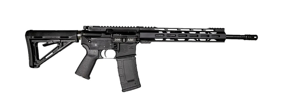 Diamondback DB1718B002 DB15 300 AAC Blackout 30+1 16" Black Nitride Threaded Barrel, Black Hardcoat Anodized Aluminum/Carbon Receiver w/Picatinny Rail Receiver, M-LOK Handguard, Magpul MOE Grip