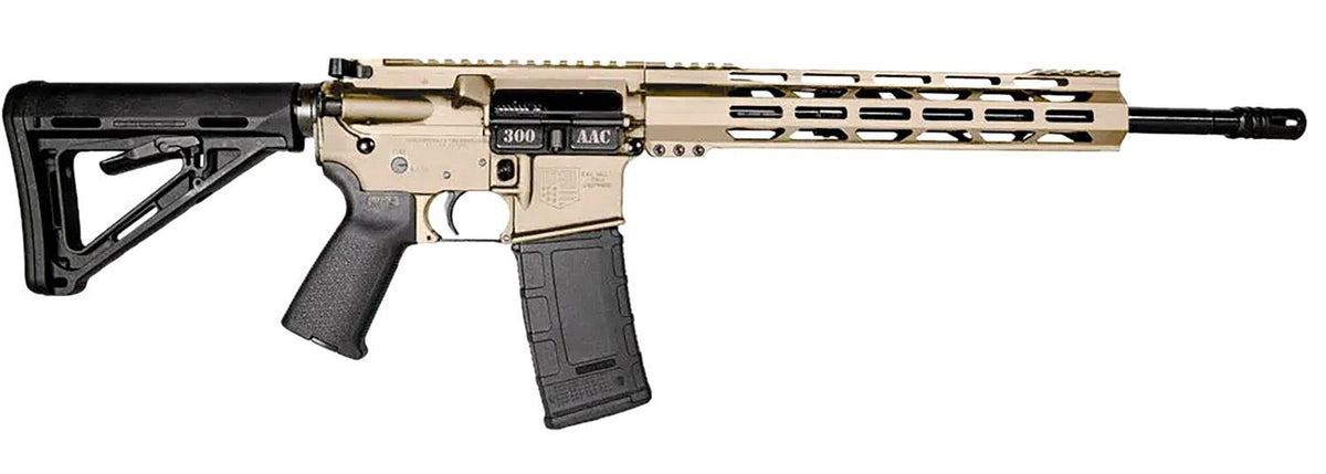Diamondback DB1718B062 DB15 300 AAC Blackout 30+1 16" Black Nitride Threaded Barrel, Flat Dark Earth Cerakote Aluminum/Carbon Receiver w/Picatinny Rail Receiver, M-LOK Handguard, Magpul MOE Grip