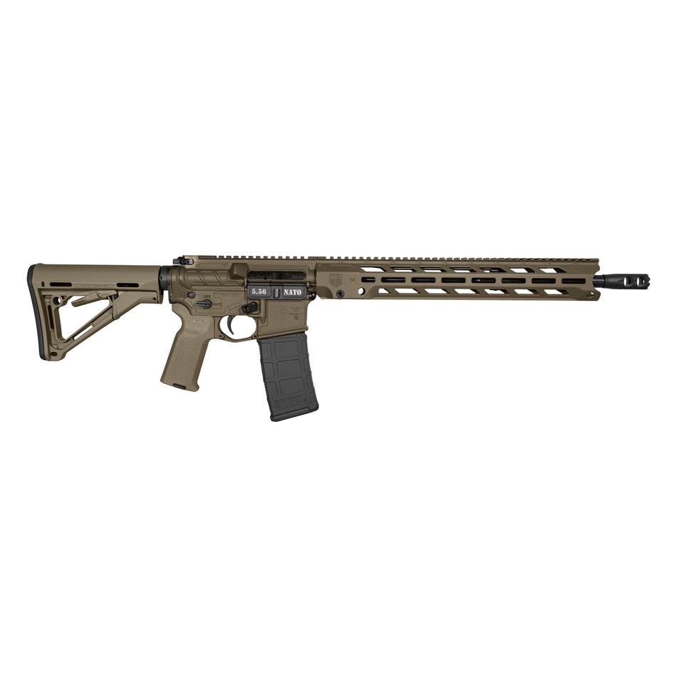 Diamondback DB1784K101 DB15 5.56x45mm NATO 30+1 16", OD Green, 15" M-Lok Anti-Rotation Handguard, Magpul CTR Stock & K2 Grip, Obsidian Muzzle Brake, Ambi Safety