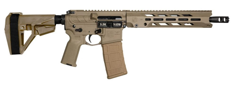 Diamondback DB1984K061 DB15 Obsidian 5.56 NATO 30+1 11.50" Black Nitride 11" M-LOK Handguard SBA5 Brace Magpul MOE K2 Grip