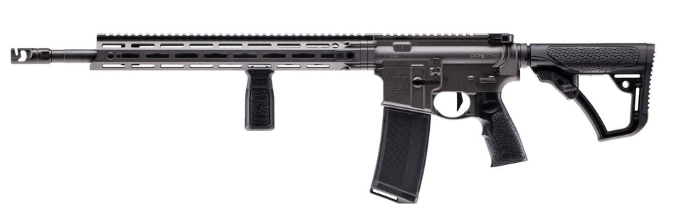 Daniel Defense 0212810739047 DDM4 V7 Pro 5.56x45mm NATO 18" 30+1, Cobalt Rec, Black OEM Overmolded Stock & Grip, Geissele Trigger
