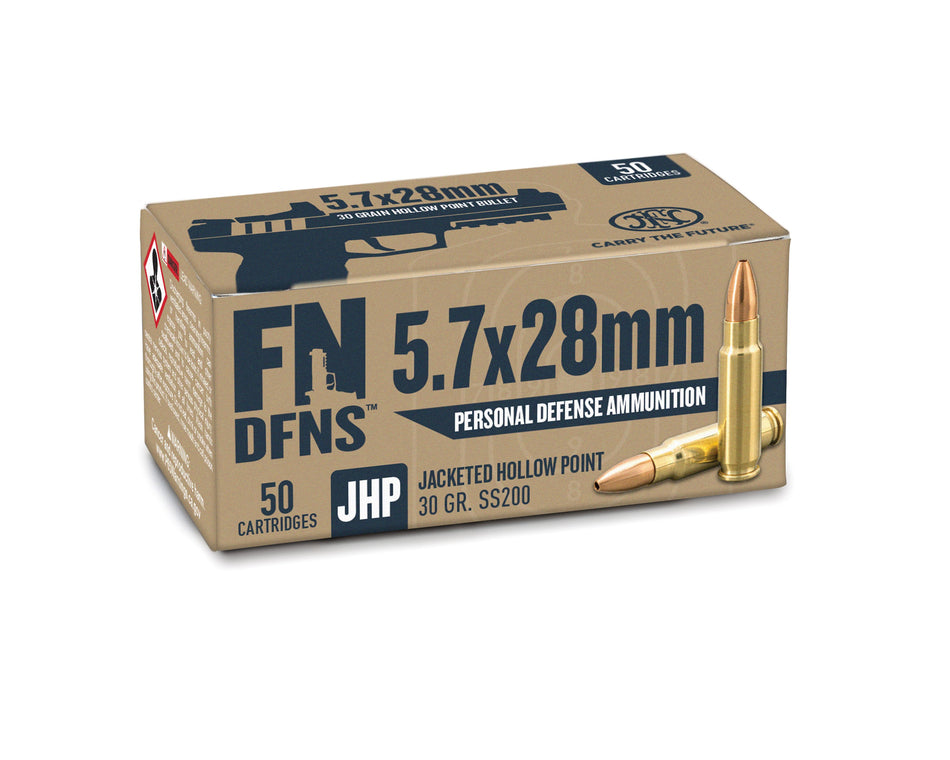 FN 5.7x28mm FN DFNS SS200 30gr JHP Ammo