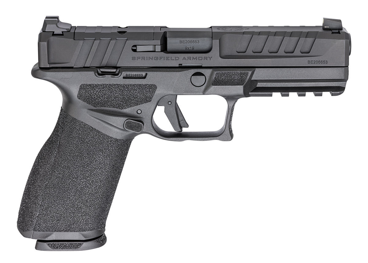 Springfield Armory EC9459BU15 Echelon Full Size 9mm Luger 15+1 4.50" Black Melonite Steel Barrel & Steel Optic Ready/Serrated Slide, Black Polymer Frame w/Picatinny Rail, Textured Grip, Ambidextrous