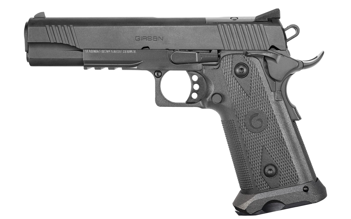 Girsan 395020 Witness2311 9mm Luger 17+1 5" Black Steel Barrel, Black Optic Ready/Serrated Steel Slide, Black Polymer Frame w/Beavertail & Picatinny Rail, Black Checkered Polymer Grip, Ambidextrous