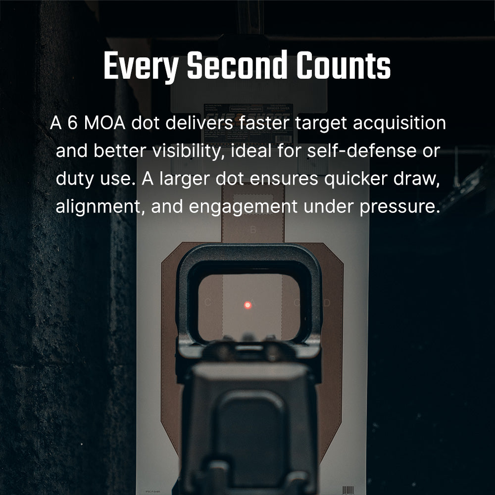 Osight K Compact 6 MOA Red Dot Sight Side-Loading Battery RMSc Footprint