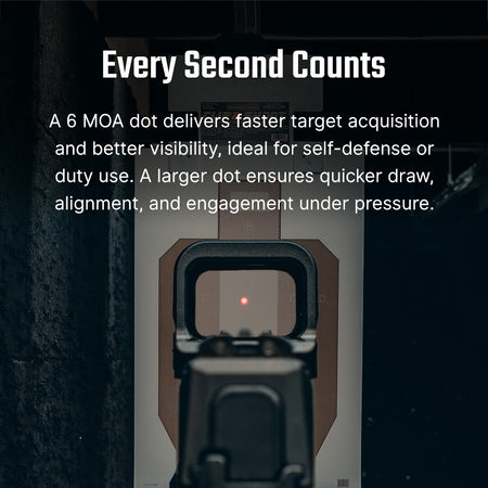 Osight K Compact 6 MOA Red Dot Sight Side-Loading Battery RMSc Footprint