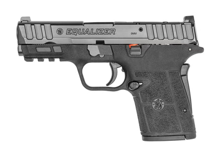 Smith & Wesson 13592 Equalizer 9mm Luger 15+1 3.68" Black Armornite Stainless Steel Barrel & Optic Ready/Serrated Steel Slide, Black Polymer Frame w/Picatinny Rail, Black Textured Polymer Grips