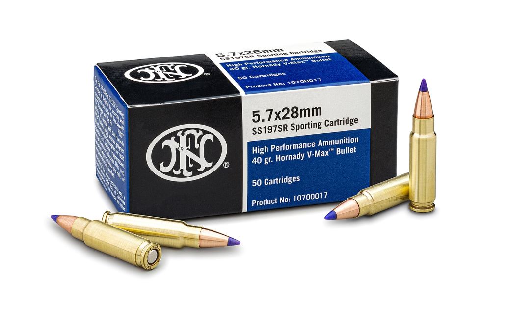 FN 5.7x28mm 40gr V-Max Blue Tip Ammo