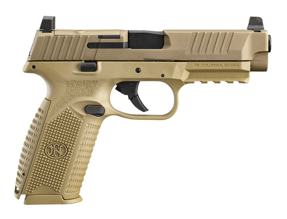 FN 66100722 509 MRD 9mm Luger 17+1 Black Flat Dark Earth PVD Flat Dark Earth