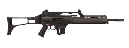 HK 81000995 G36 22 LR 10+1 18.13" Black Barrel w/Flash Suppressor, Black Receiver w/Picatinny Rail, Black Folding Synthetic Stock, Black Polymer Grip