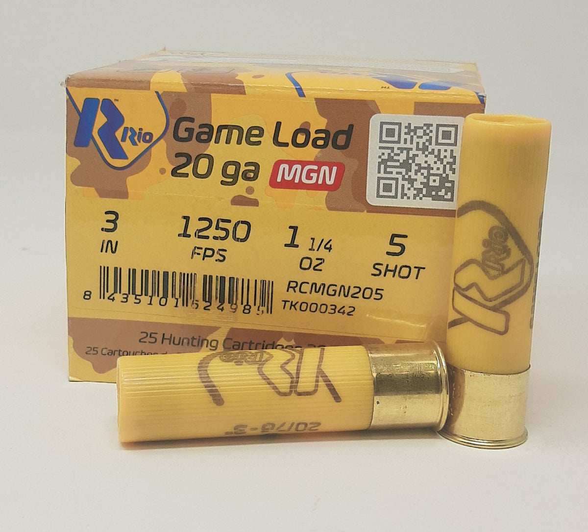 Rio Game Load 20 Gauge 3" 1 1/4 oz #5 Shot