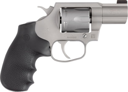 Colt Mfg KCOBRASM2BBS King Cobra Small 357 Mag 6 Shot 2" Matte Stainless Steel Barrel, Cylinder Frame, Black Hogue Overmolded Grips, Exposed Hammer