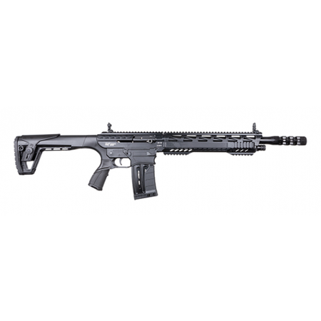Gforce Arms GF991220DLX GF99 Deluxe 12 Gauge 5+1 20" Black Threaded Barrel, Black Cerakote Picatinny Rail Receiver, Adjustable Black Synthetic Stock