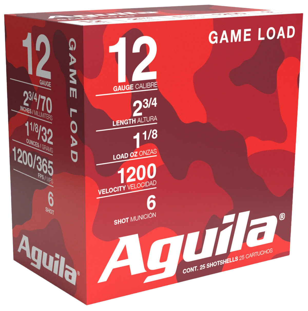 Aguila 12 Gauge 1CHB1216 Birdshot Standard Velocity 2.75" 1-1/8oz 6 Shot