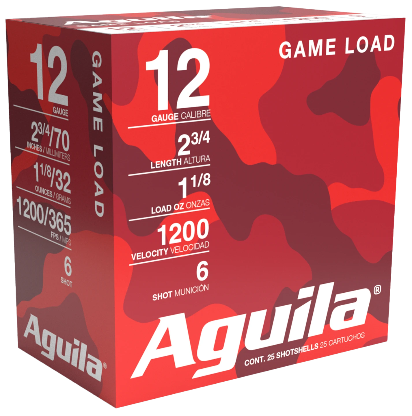 Aguila 12 Gauge 1CHB1216 Birdshot Standard Velocity 2.75" 1-1/8oz 6 Shot